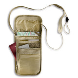 Soft Comfortable Hidden Neck Pouch for Travel and Hiking