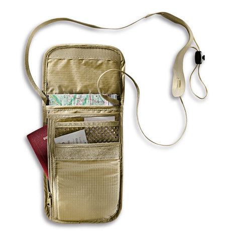 Soft Comfortable Hidden Neck Pouch for Travel and Hiking