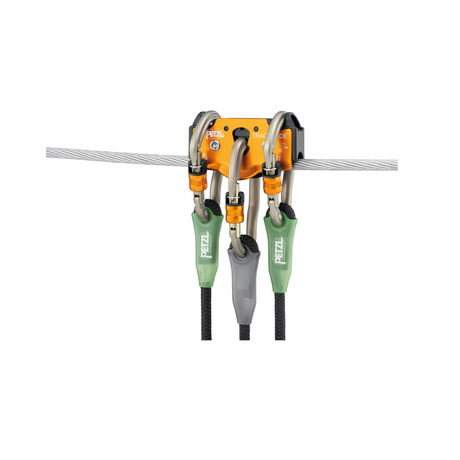 PETZL TRAC GUIDE  PULLEY-ORANGE/BLACK