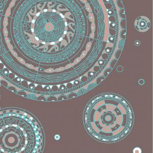 4FUN MULTIFUNCTIONAL SCARF POLARTEC-MANDALA /BROWN - Stepin Adventure #