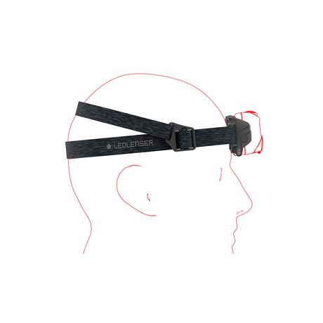 LED LENSER PORTABLE ELECTRIC LAMP HF6R CORE-BLACK