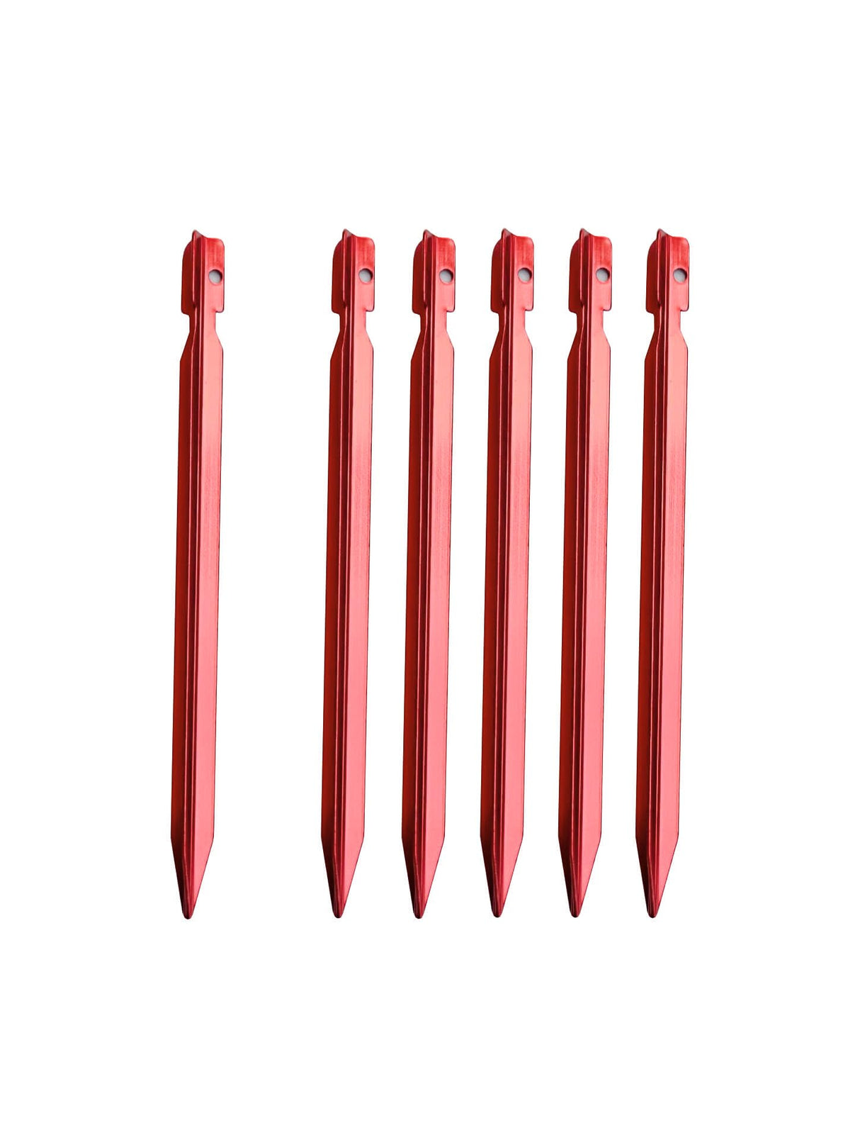 GIPFEL ALUMINIUM RECTANGULAR TENT STAKES (PACK OF 6)