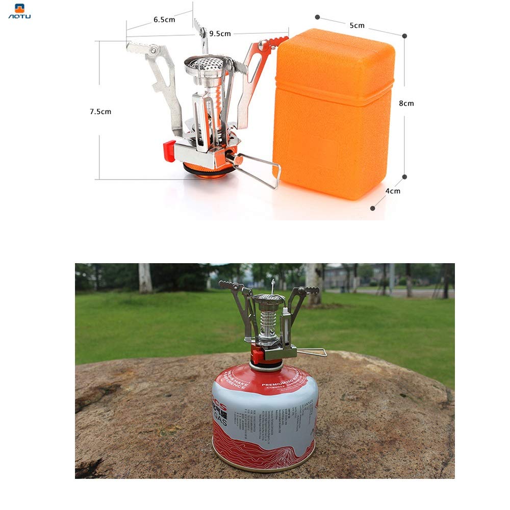 BACKPACKING CAMPING STOVE WITH PIEZO IGNITION MA191 | PORTABLE POCKET GAS STOVE