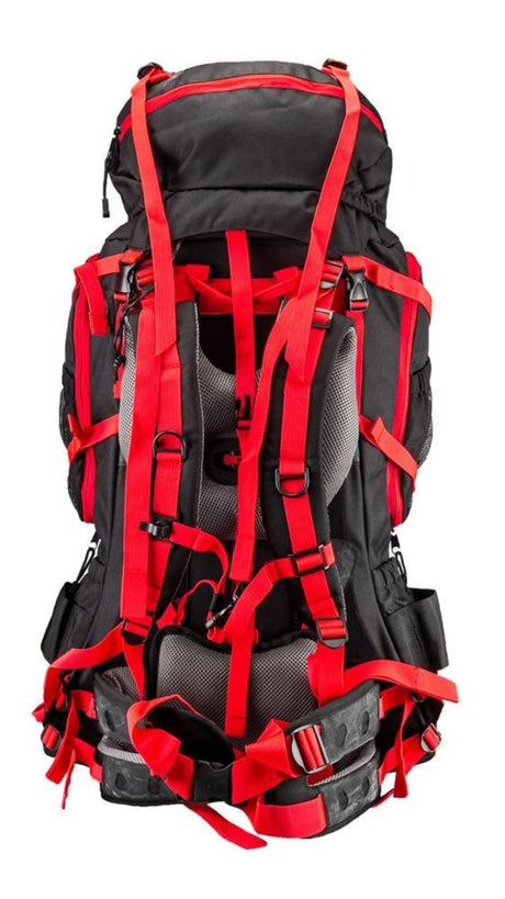 CLIFF CLIMBER EVEREST 80L BACKPACK-RED/BLACK