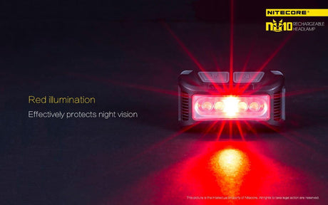NITCORE NU10 RECHARGEABLE HEADLAMP 160 LUMENS - Stepin Adventure #