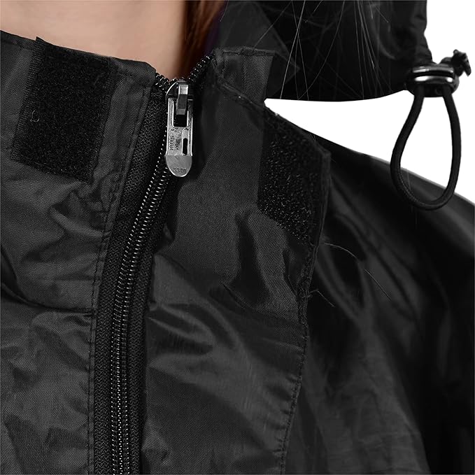 ROCKSPORT WATERPROOF RAIN SUIT FOR CAMPING, HIKING & TRAVELLING - BLACK