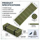 QJ-1888 FOLDING CAMPING MAT | PORTABLE ALUMINUM FOIL FOAM SLEEPING PAD