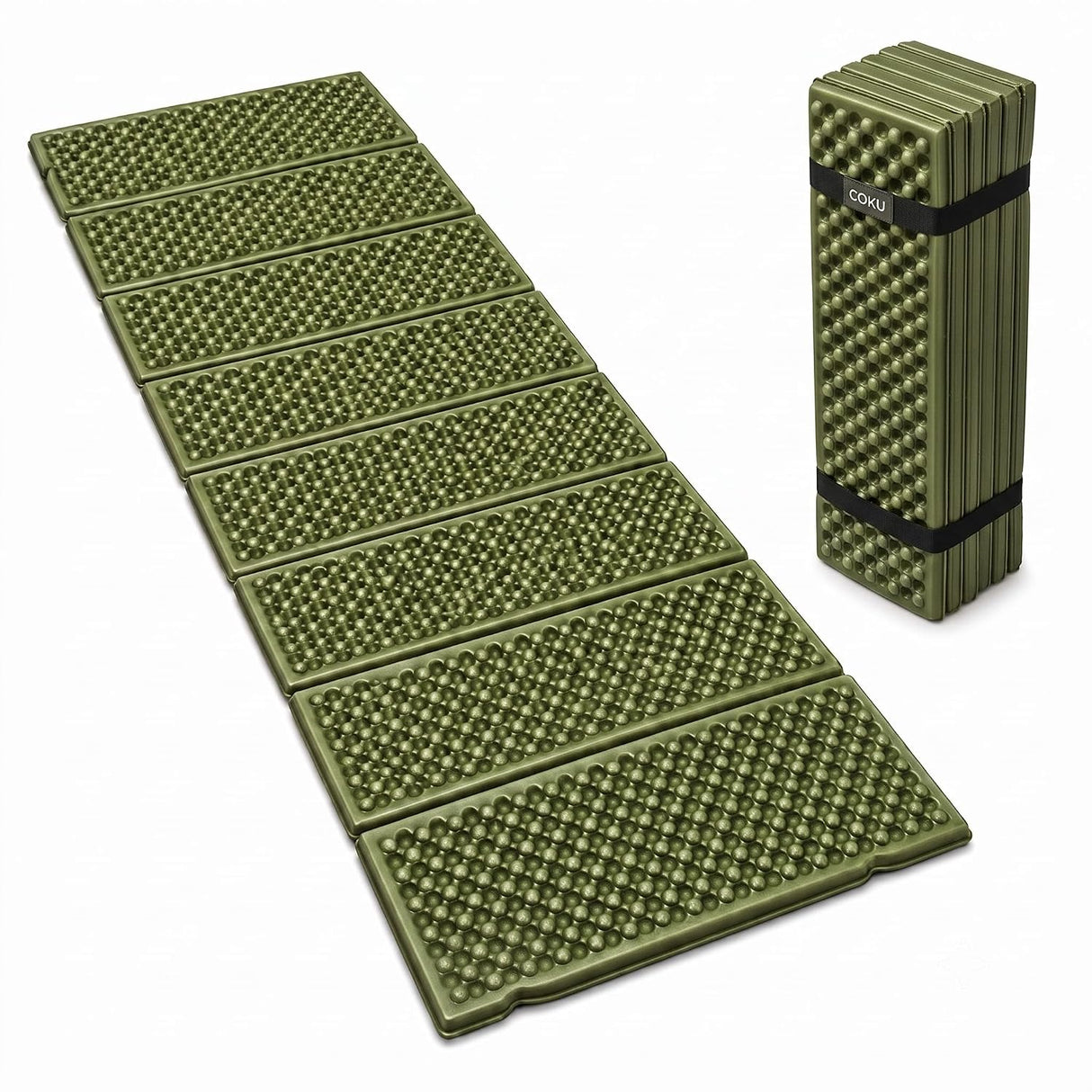 QJ-1888 FOLDING CAMPING MAT | PORTABLE ALUMINUM FOIL FOAM SLEEPING PAD