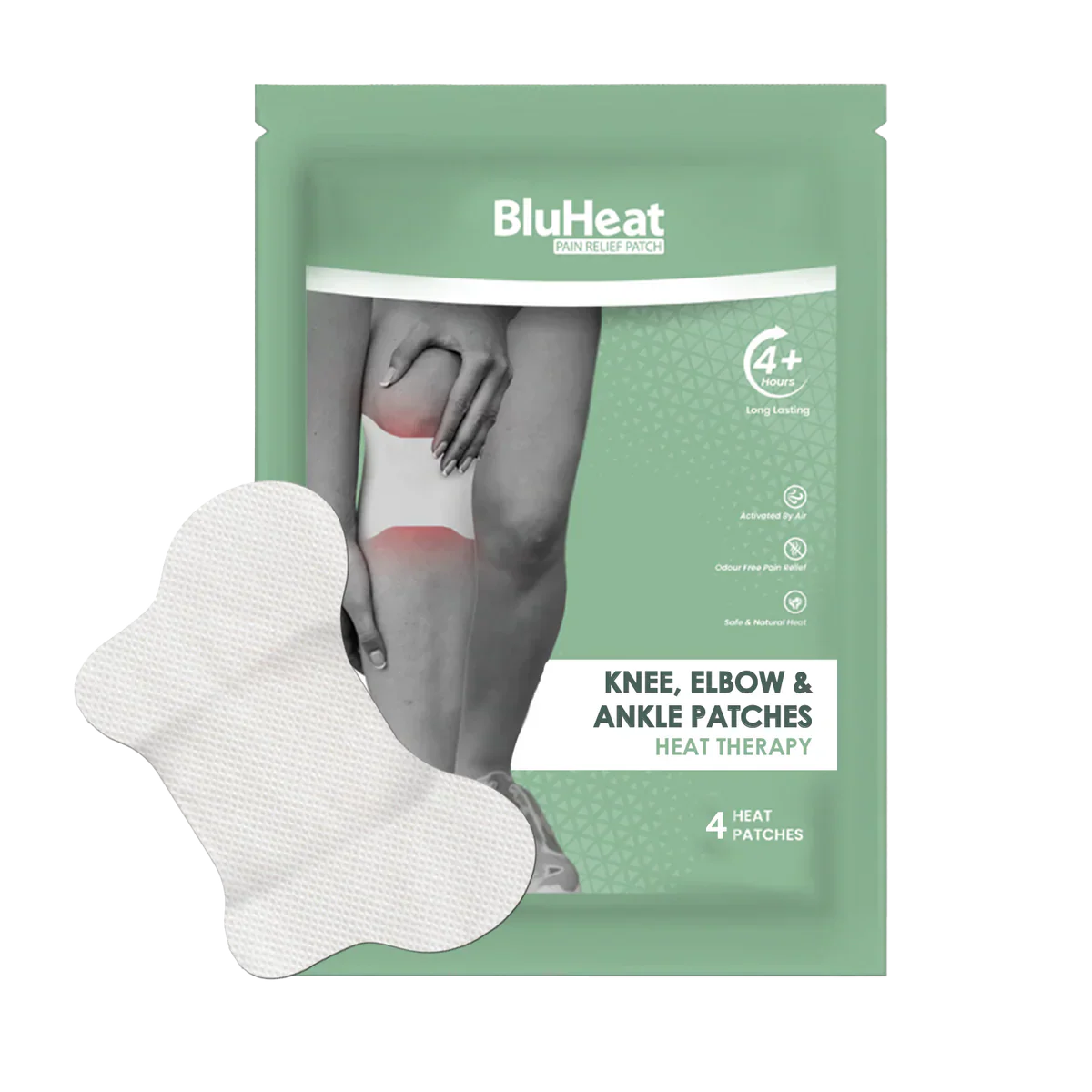 BLUHEAT PAIN RELIEF PATCHES FOR KNEE, ELBOW & ANKLE