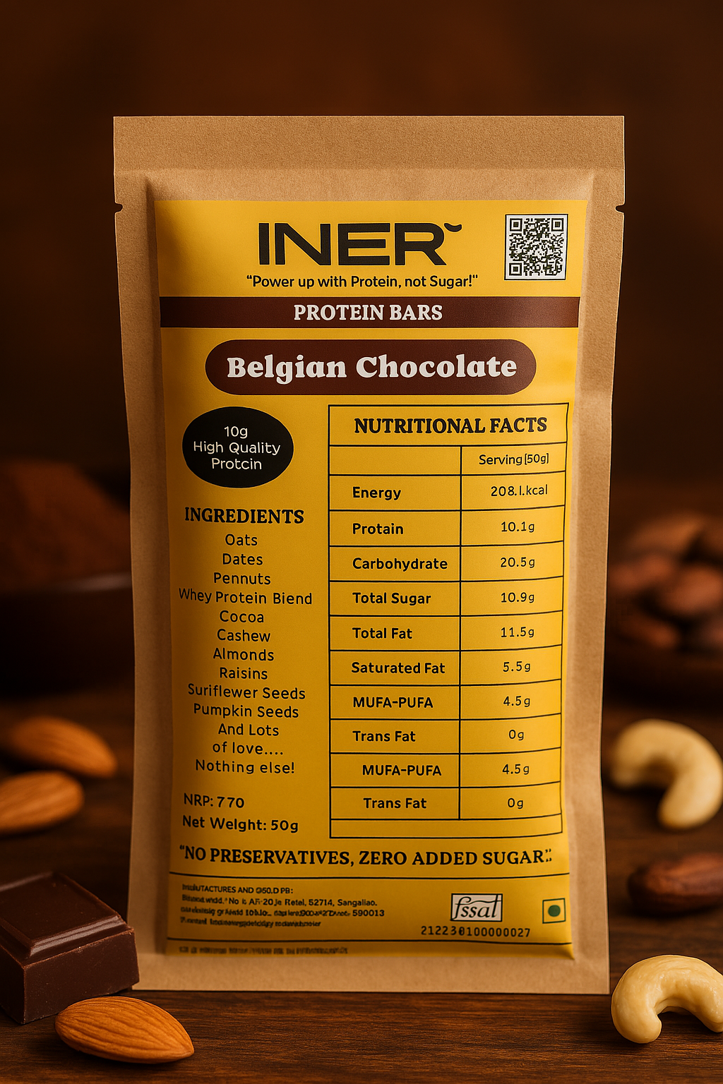 BELGIAN CHOCOLATE PROTEIN BAR - Stepin Adventure #
