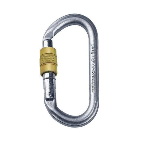 SINGING ROCK CARABINER STEEL OVAL SCREW