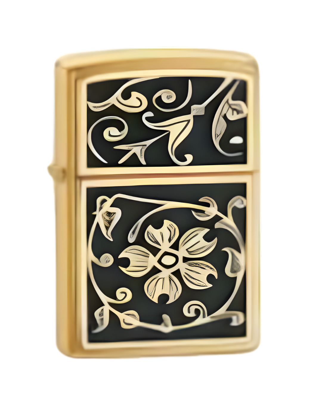 ZIPPO GOLD FLORAL FLOURISH LIGHTER