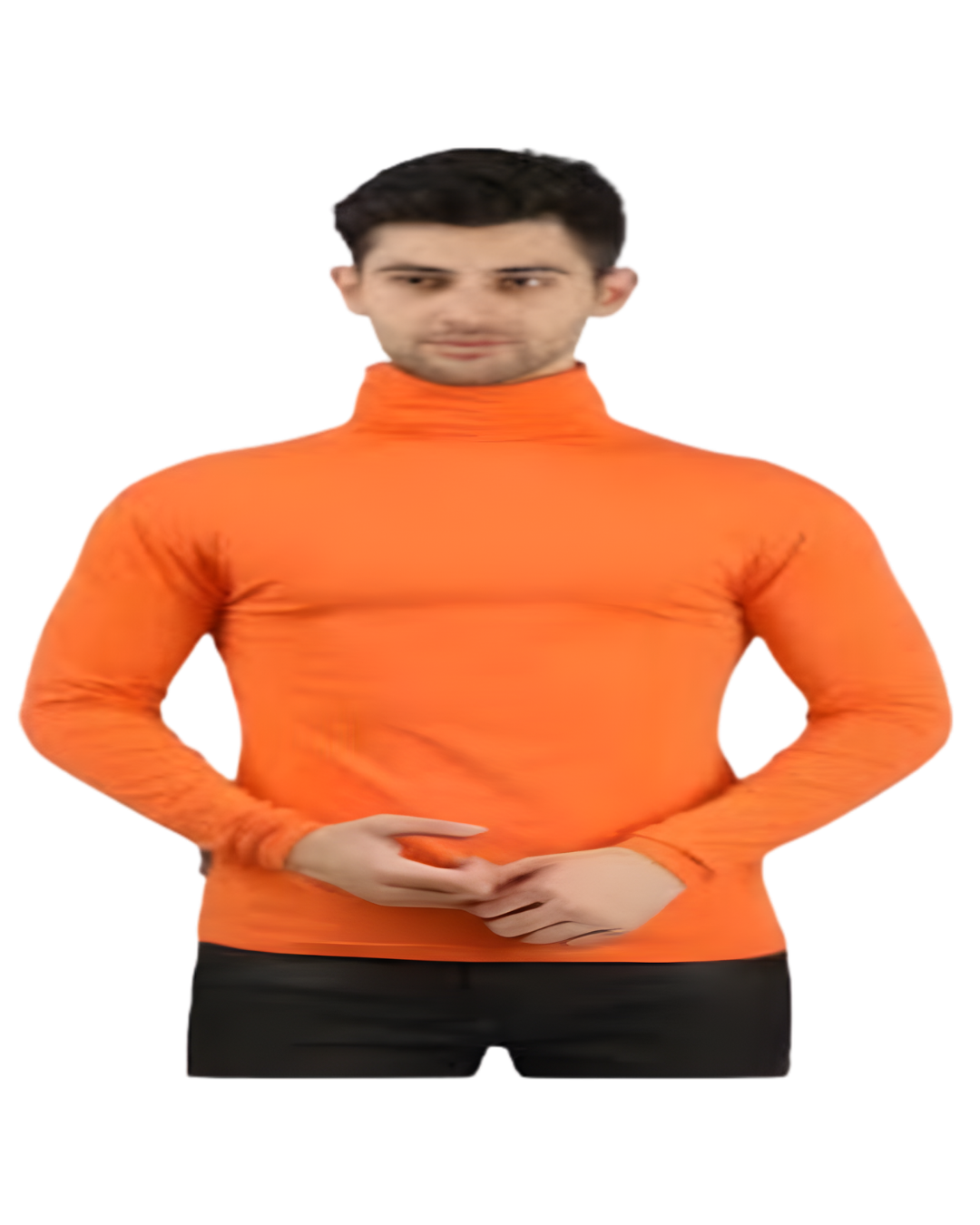 EVEREST HARDWEAR HIGH NECK T SHIRT-ORANGE-S