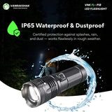 VANRAKSHAK FL-P18 LED SEARCHLIGHT | CAMPING, TREKKING & EMERGENCY USE | RECHARGEABLE