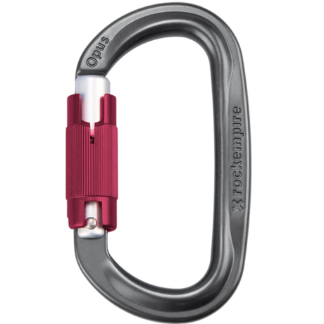 ROCK EMPIRE OPUS AL TWIST LOCK CARABINER -GREY - Stepin Adventure