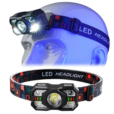 ZL-009 RECHARGEABLE LED HEADLAMP | MOTION SENSOR USB HEAD TORCH