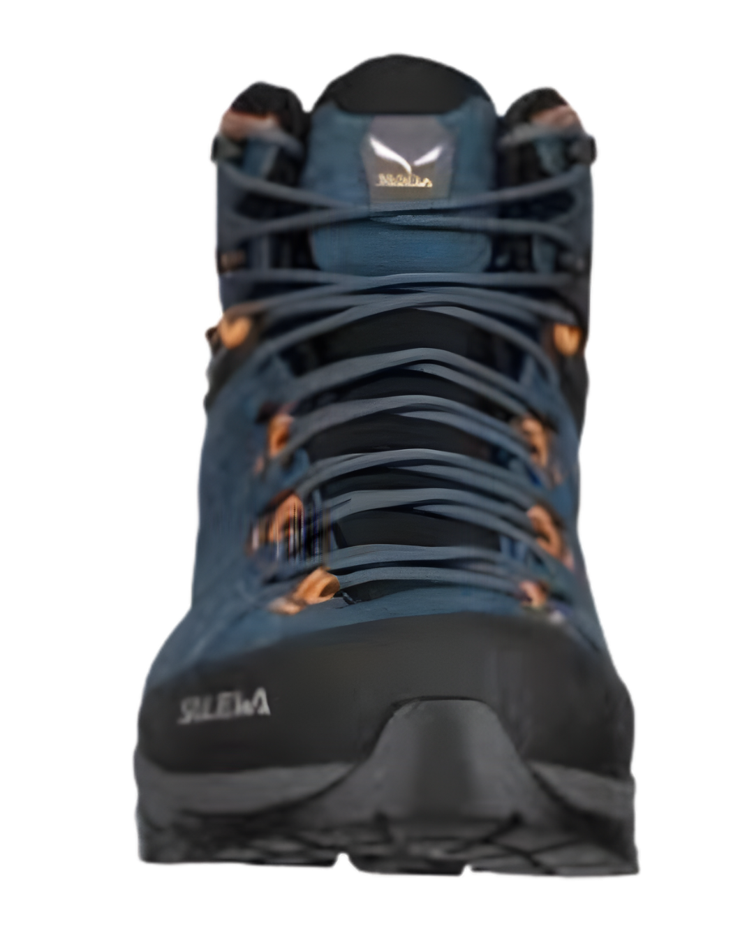 SALEWA MS ALP TRAINER 2 MID GTX SHOES(UK 9)-D.DENIM/FLU ORANGE
