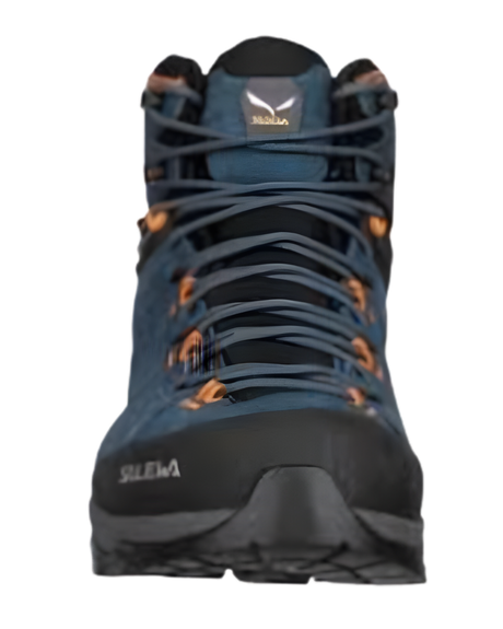 SALEWA MS ALP TRAINER 2 MID GTX SHOES(UK 9)-D.DENIM/FLU ORANGE