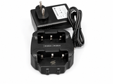 Sanchar G6U dual slot walkie talkie charger with AC adapter