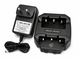 Sanchar G6U walkie talkies charging in dual slot charging dock