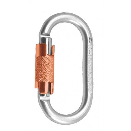 ROCK EMPIRE STEEL OVAL TWIST LOCK CARABINER