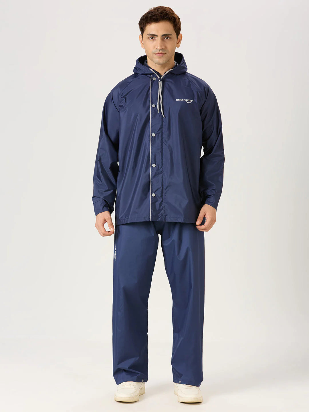 ZEEL MEN'S LIGHTWEIGHT WATERPROOF RAIN SUIT | HOODED RAIN JACKET & PANTS FOR TREKKING & OUTDOOR USE