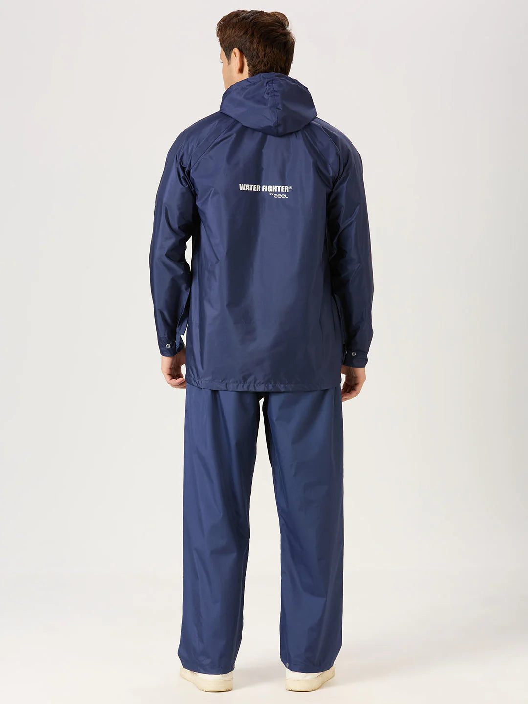 ZEEL MEN'S LIGHTWEIGHT WATERPROOF RAIN SUIT | HOODED RAIN JACKET & PANTS FOR TREKKING & OUTDOOR USE