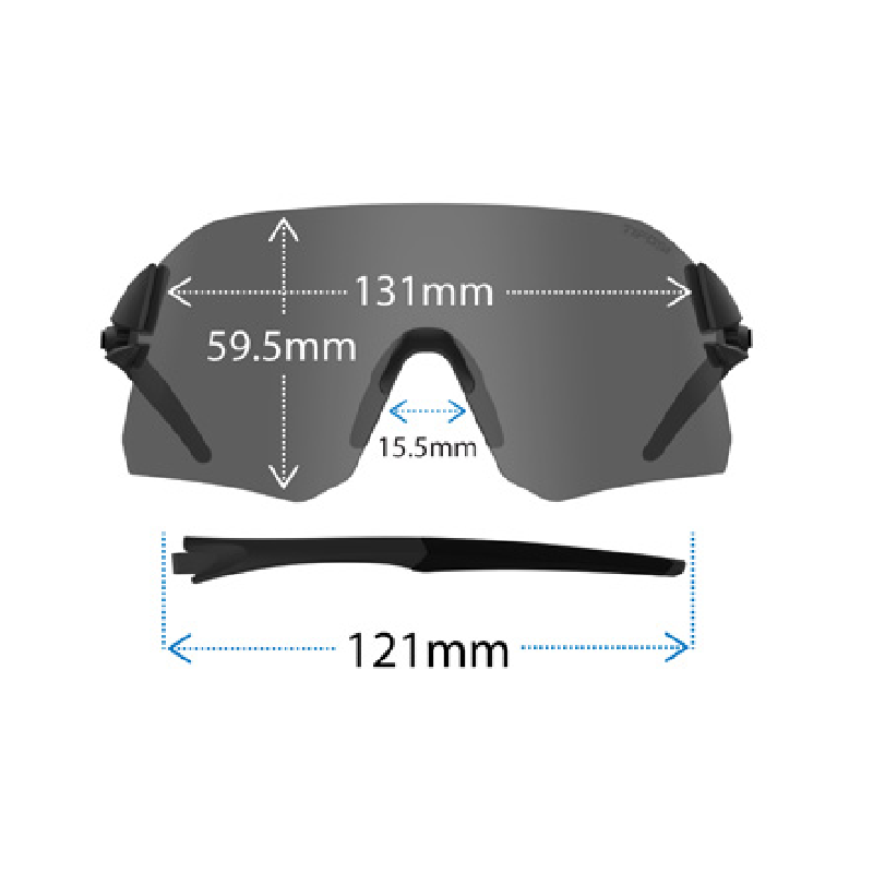 TIFOSI RAIL RACE SATIN VAPOR CLARION RED/CLEAR