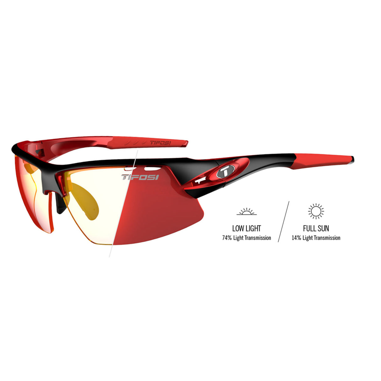 TIFOSI CRIT BLACK/RED CLARION RED FOTOTEC