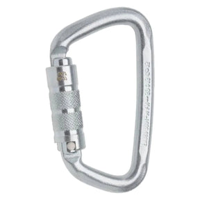 EDELRID STEEL D TREIST SILVER CARABINER