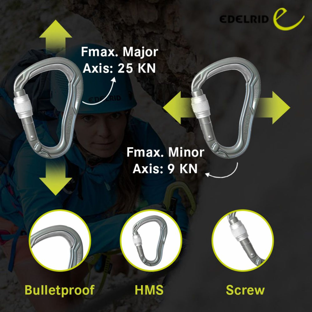 EDELRID HMS BULLETPROOF SCREW CARABINER - Stepin Adventure #