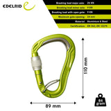 EDELRID HMS BULLETPROOF SCREW FG CARABINER - Stepin Adventure #