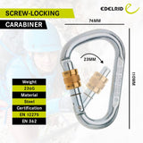 EDELRID HMS SCREW STEEL CARABINER - Stepin Adventure #