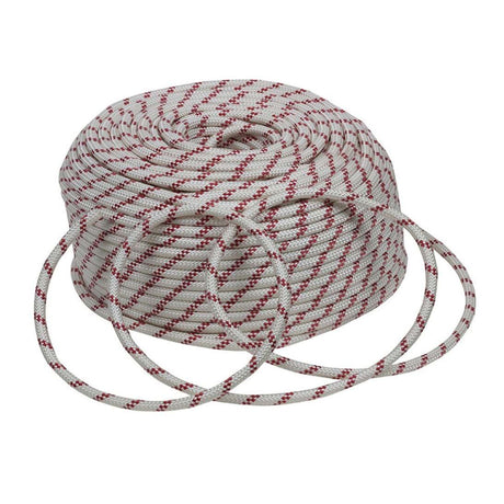 INDIAN STATIC ROPE 12MM-WHITE/RED