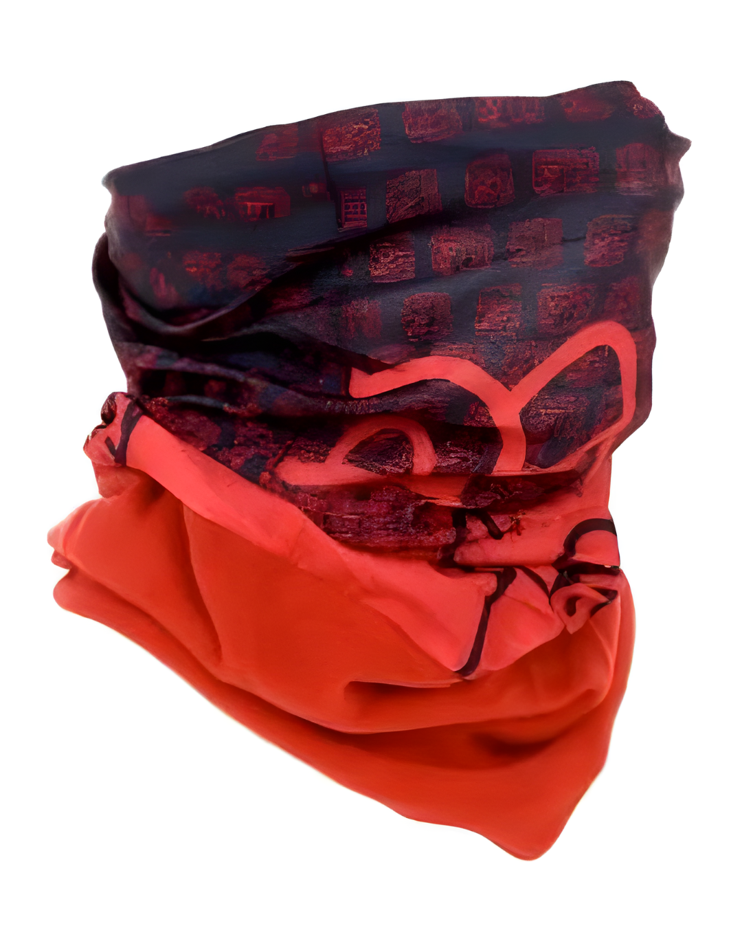 4FUN MULTIFUNCTIONAL SCARF POLARTEC MASK RED