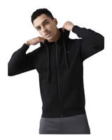 WILDCRAFT SWEATSHIRT ZIP MEN-SOLID BLACK-S