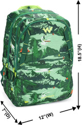 WILDCRAFT 4 OUTDOOR SCHOOL BACKPACK-GREEN - Stepin Adventure